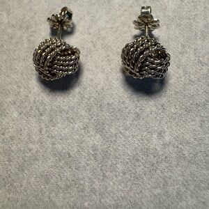 Tiffany & Co. Twisted Silver Earrings